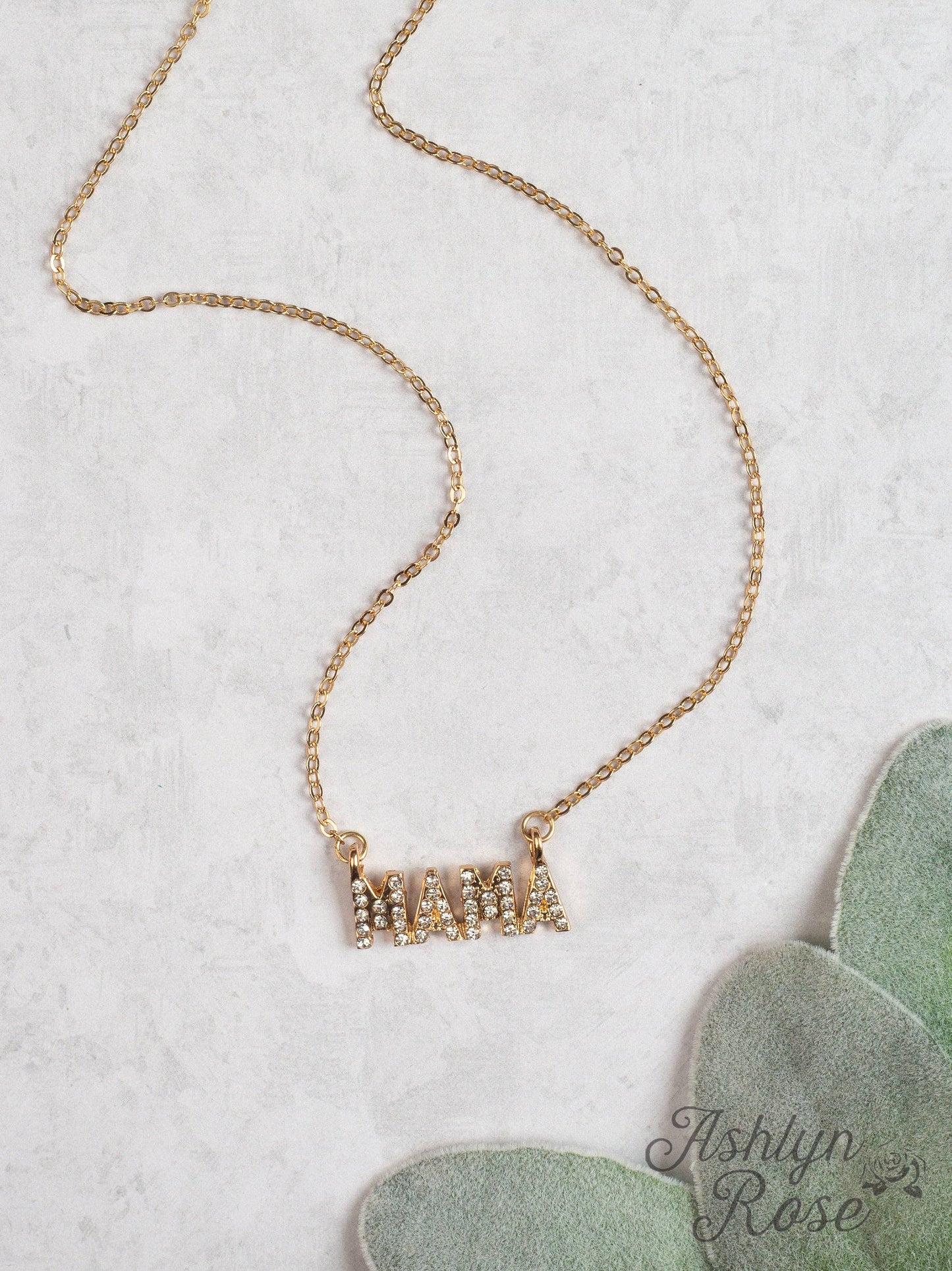 Icy MAMA Gold Chain Necklace