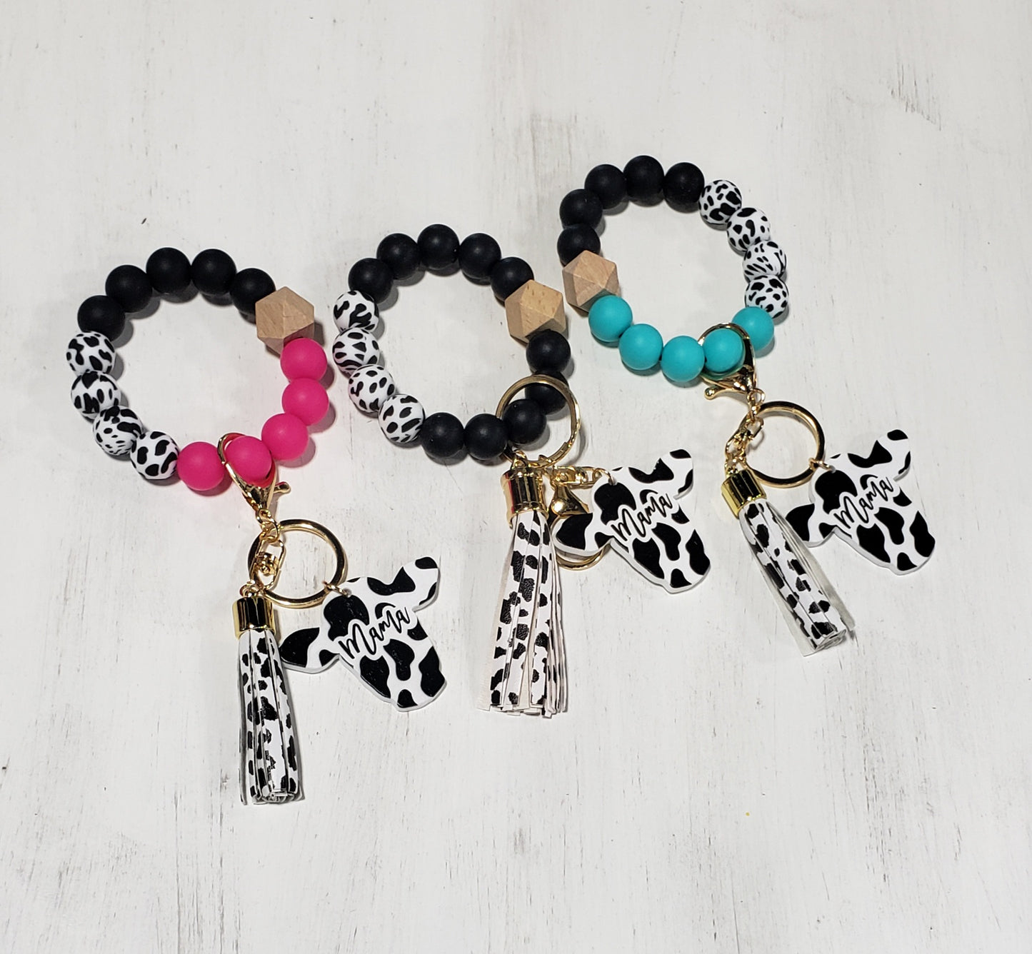 Pink Mama Silicone Keychain
