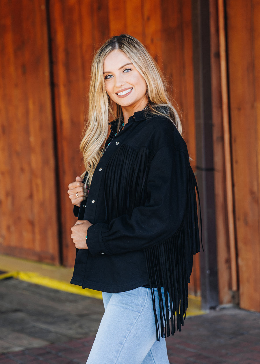 Fringe With Benefits Denim Jacket