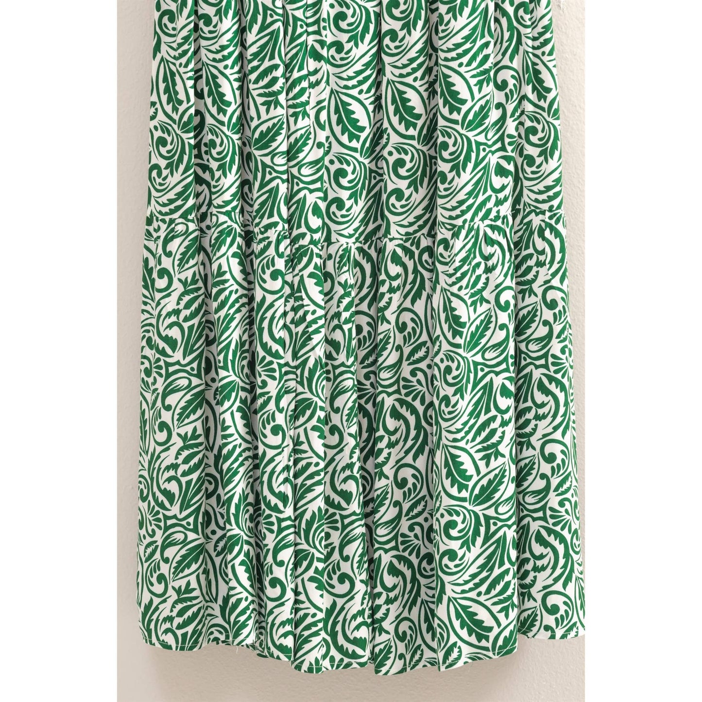 HF24C765-SET-Paisley Cami Top And Tiered Skirt Set
