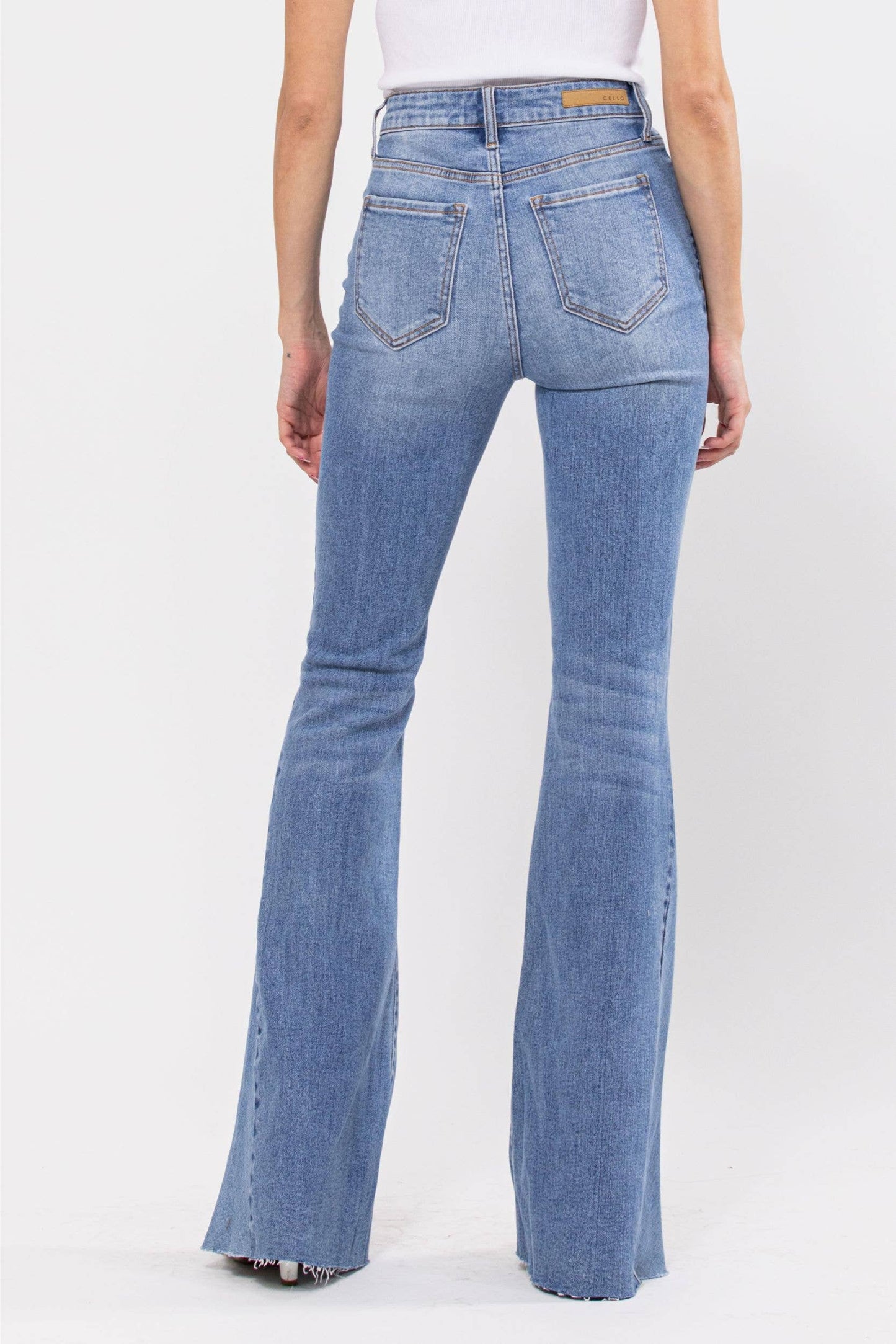 Cello Super Flare Jean with Side Insert