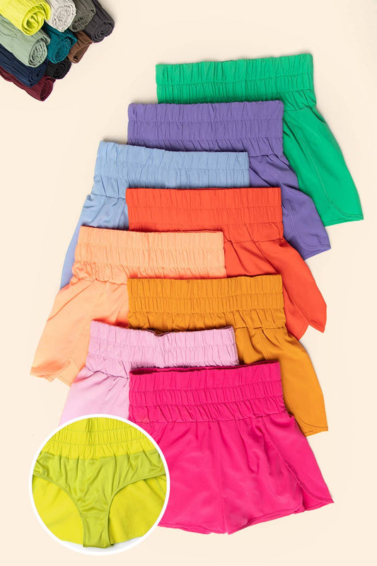 Tomato Color Errands To Run Shorts