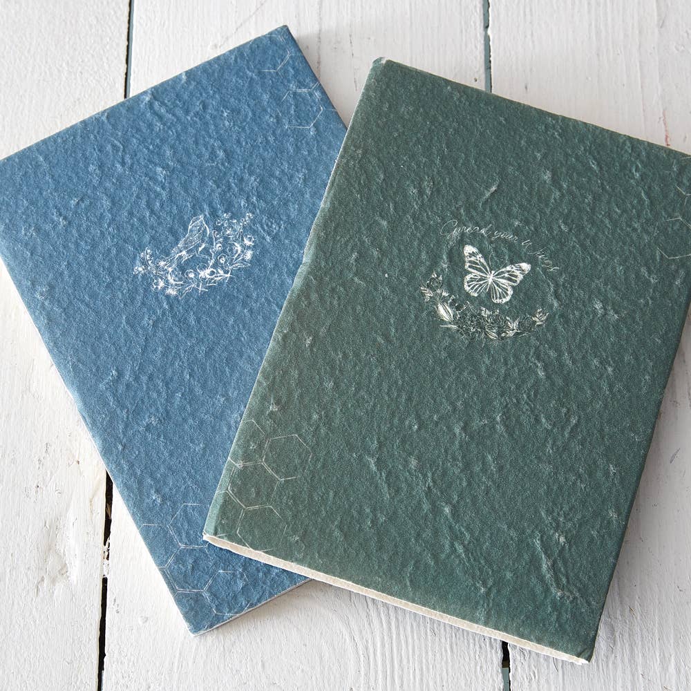 Set of Two Paper Mache Journals