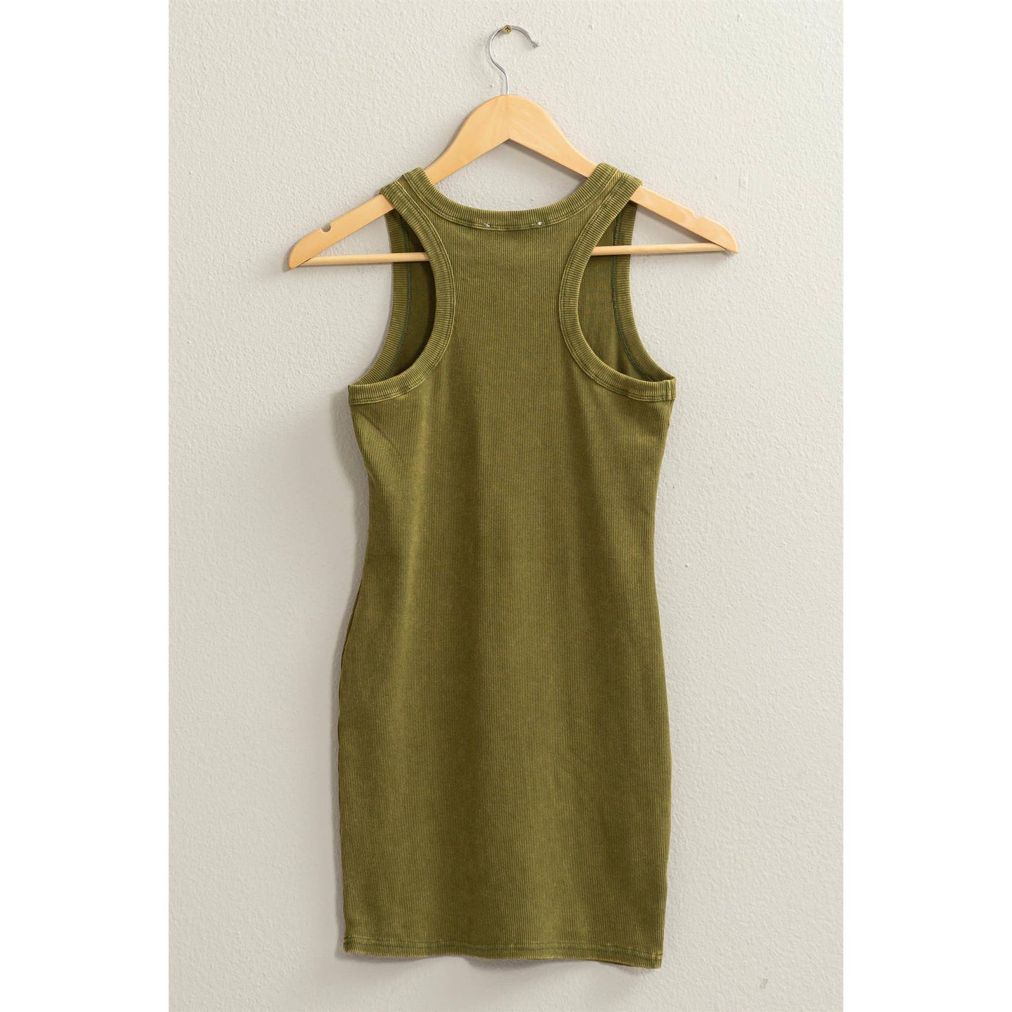 Mineral Wash Ribbed Dress