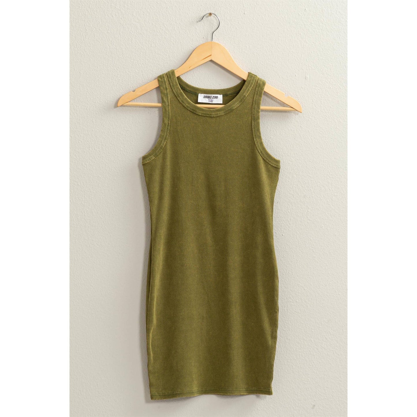 Mineral Wash Ribbed Dress