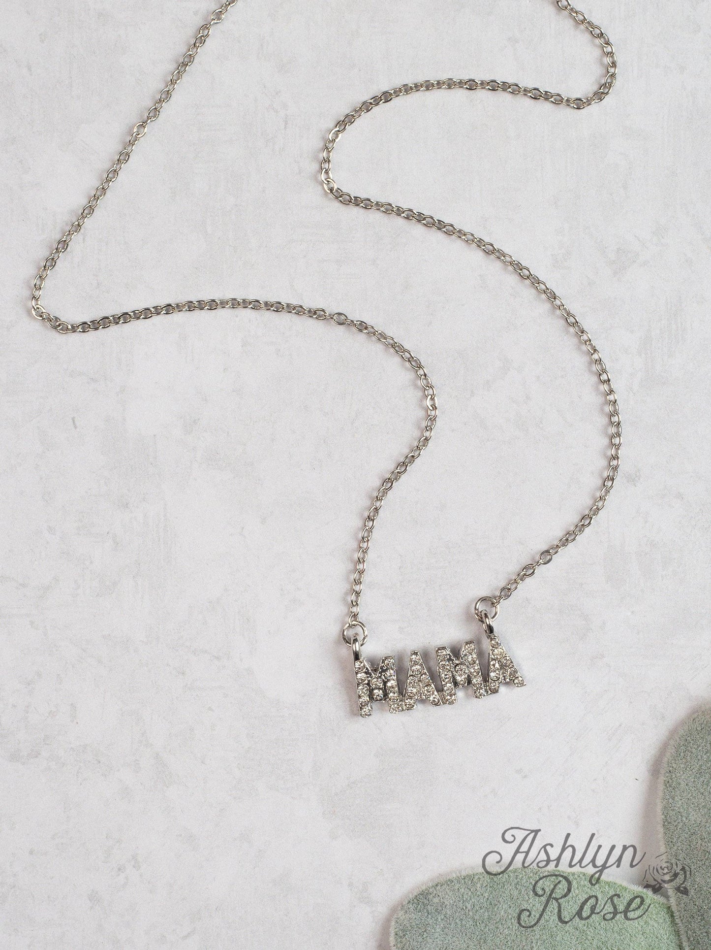 Icy MAMA Silver Chain Necklace