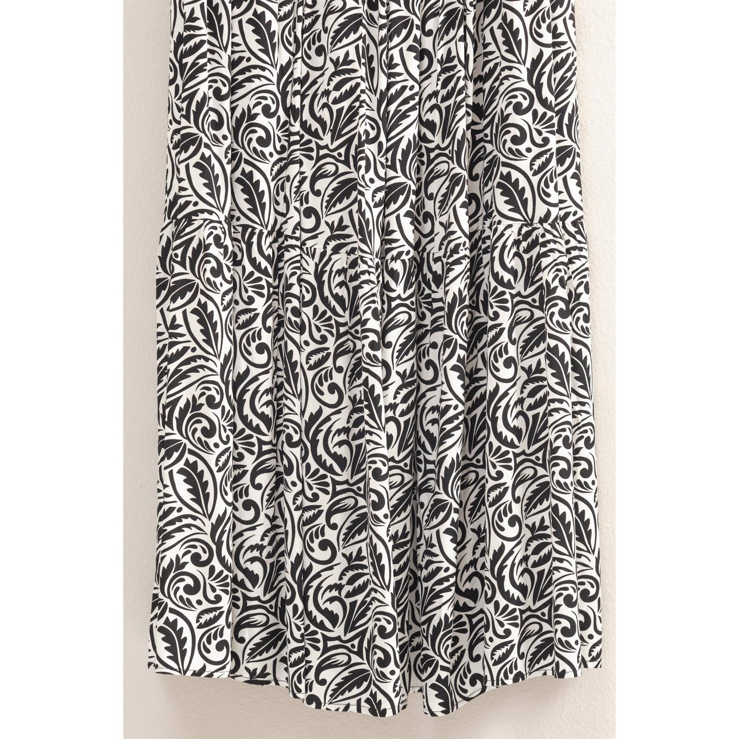 HF24C765-SET-Paisley Cami Top And Tiered Skirt Set