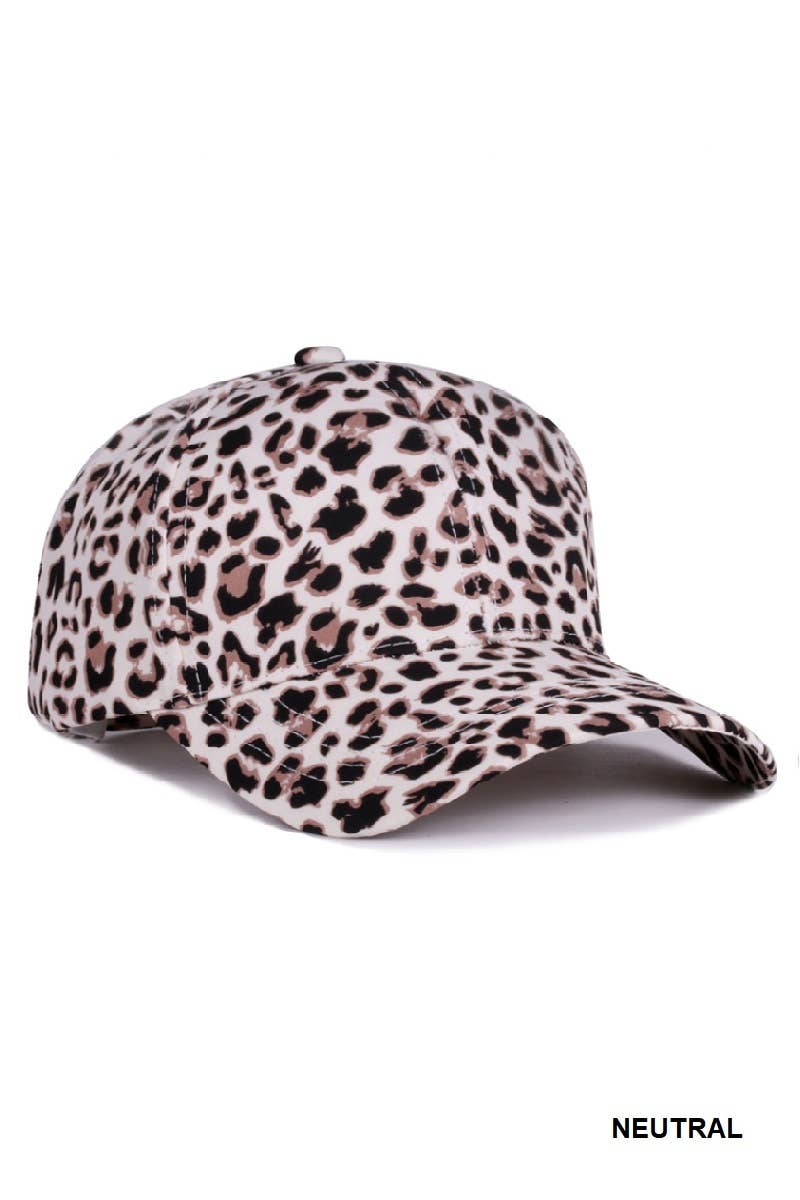 `Leopard Pattern Baseball Cap  Zenana Consgt.
