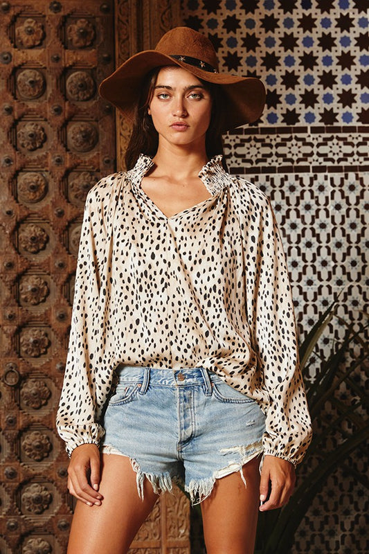 Animal Print Blouse