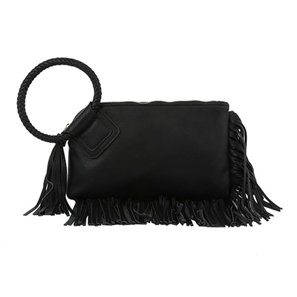 Fringe Hobo Wristlet Clutch *3 Colors