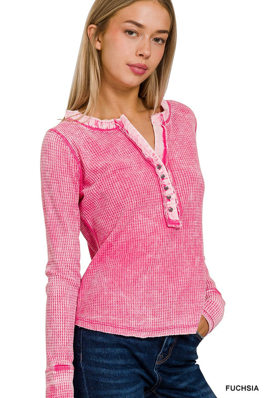 Found Your Love Pink Waffle Knit