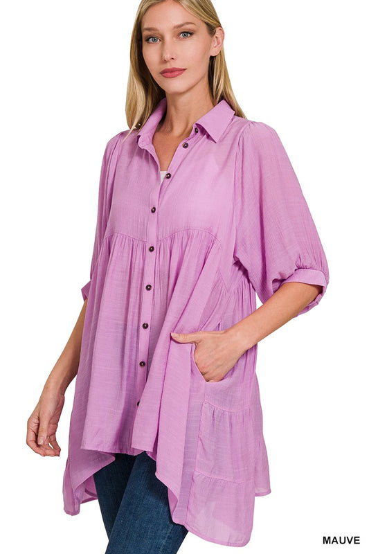 Take Me Anywhere Mauve Tunic Top