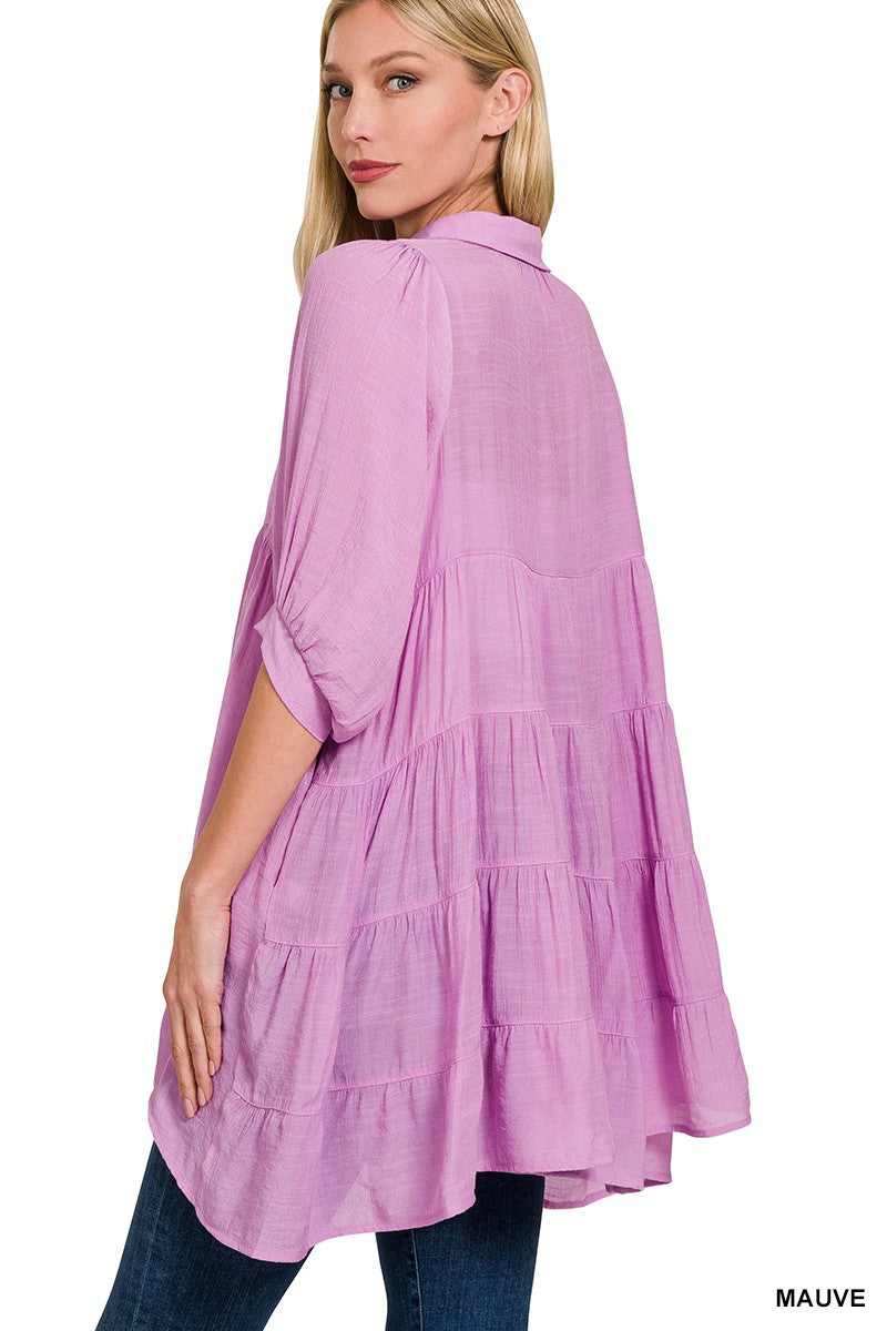 Take Me Anywhere Mauve Tunic Top