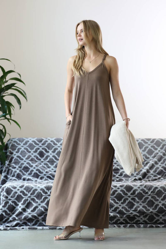 Everyday Mocha Maxi Dress