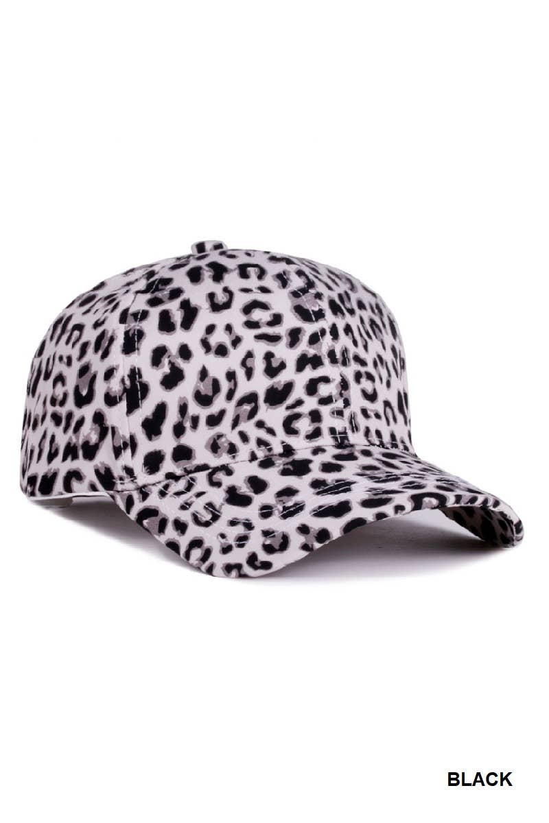`Leopard Pattern Baseball Cap  Zenana Consgt.