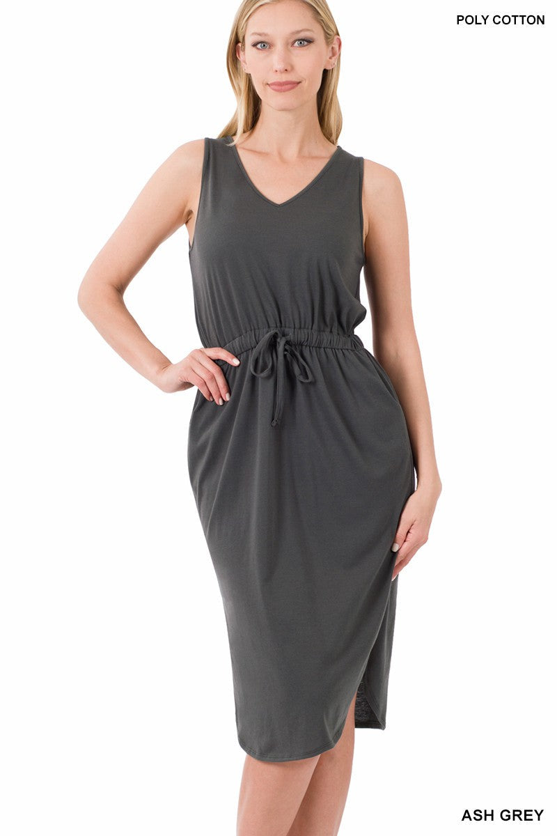 Everyday Basic Curved Hem Dress