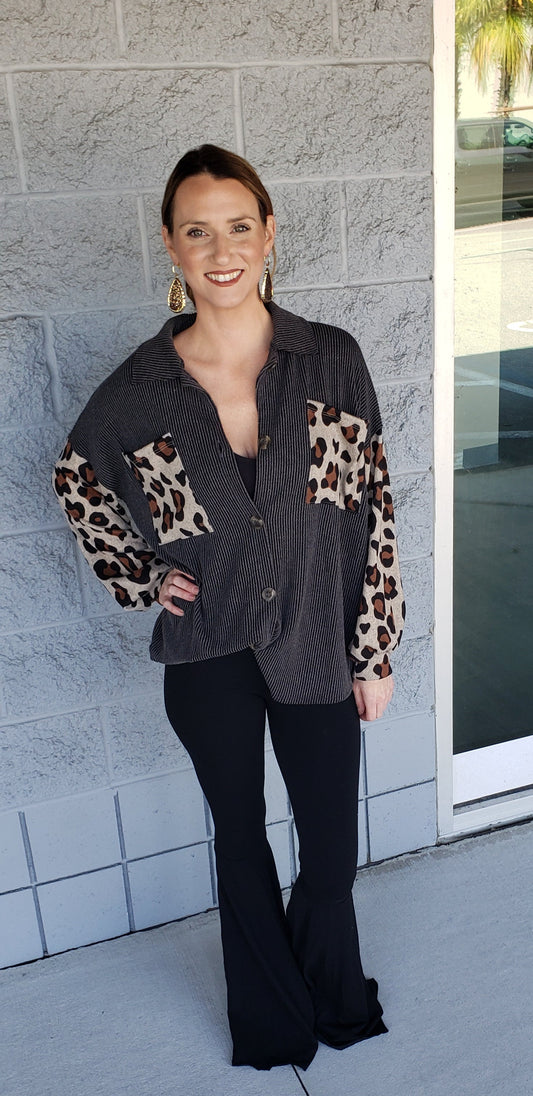 Oversized Leopard Jacket