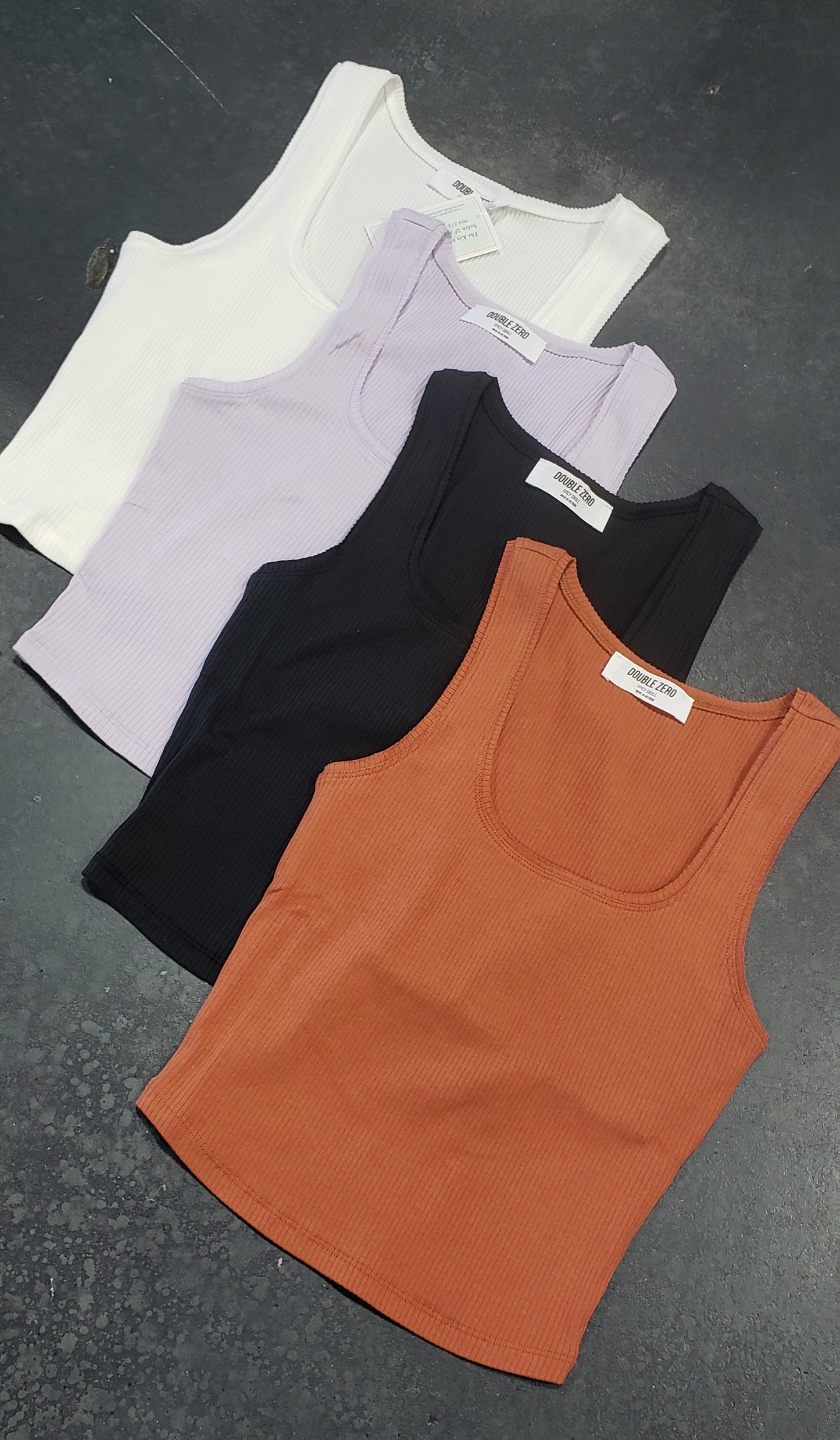 It's So Easy Ribbed Tank *4 COLORS