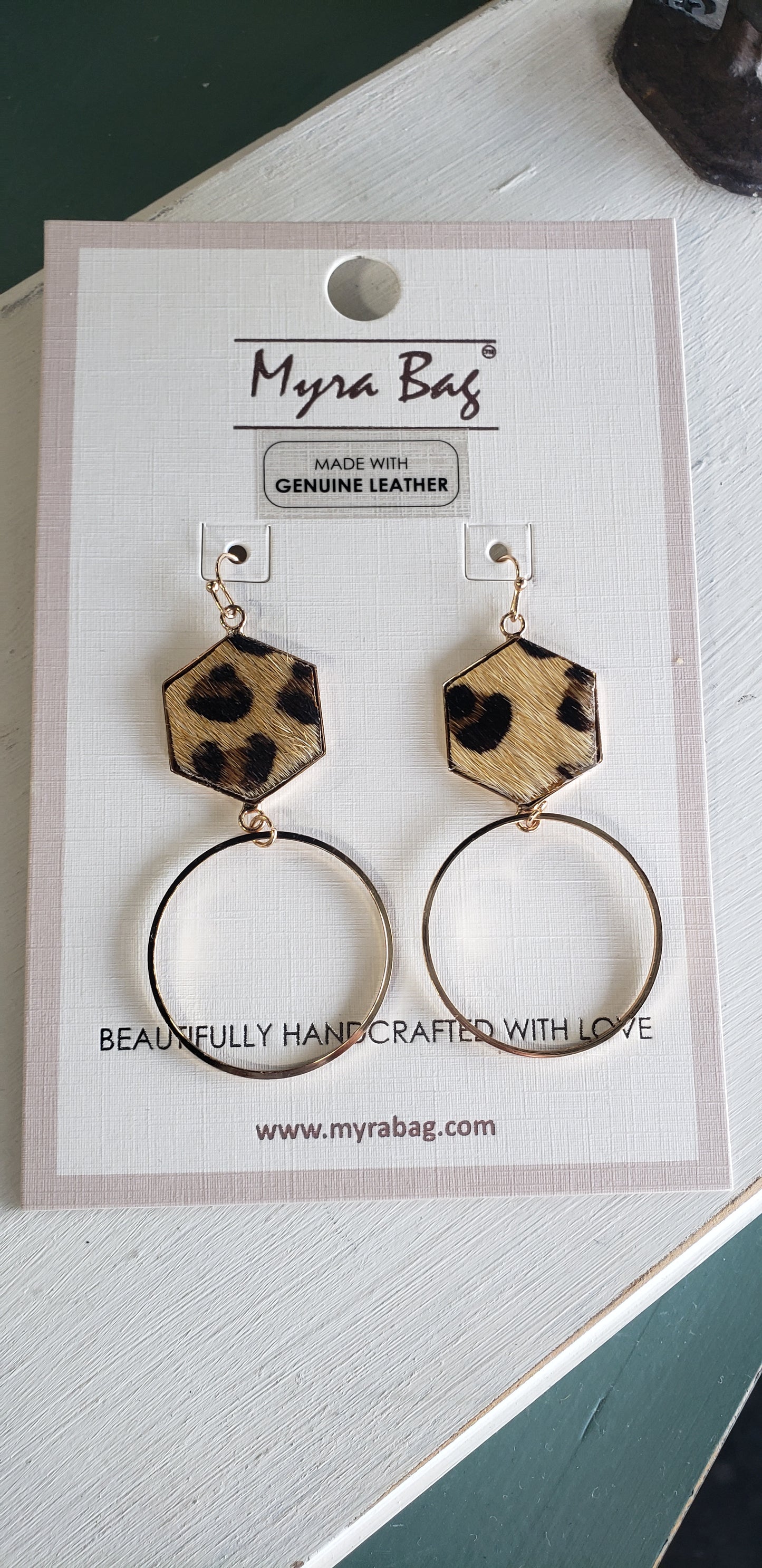 Myra Leopard Hoop Earrings