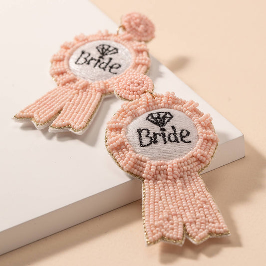 BRIDE Ribbon Earrings