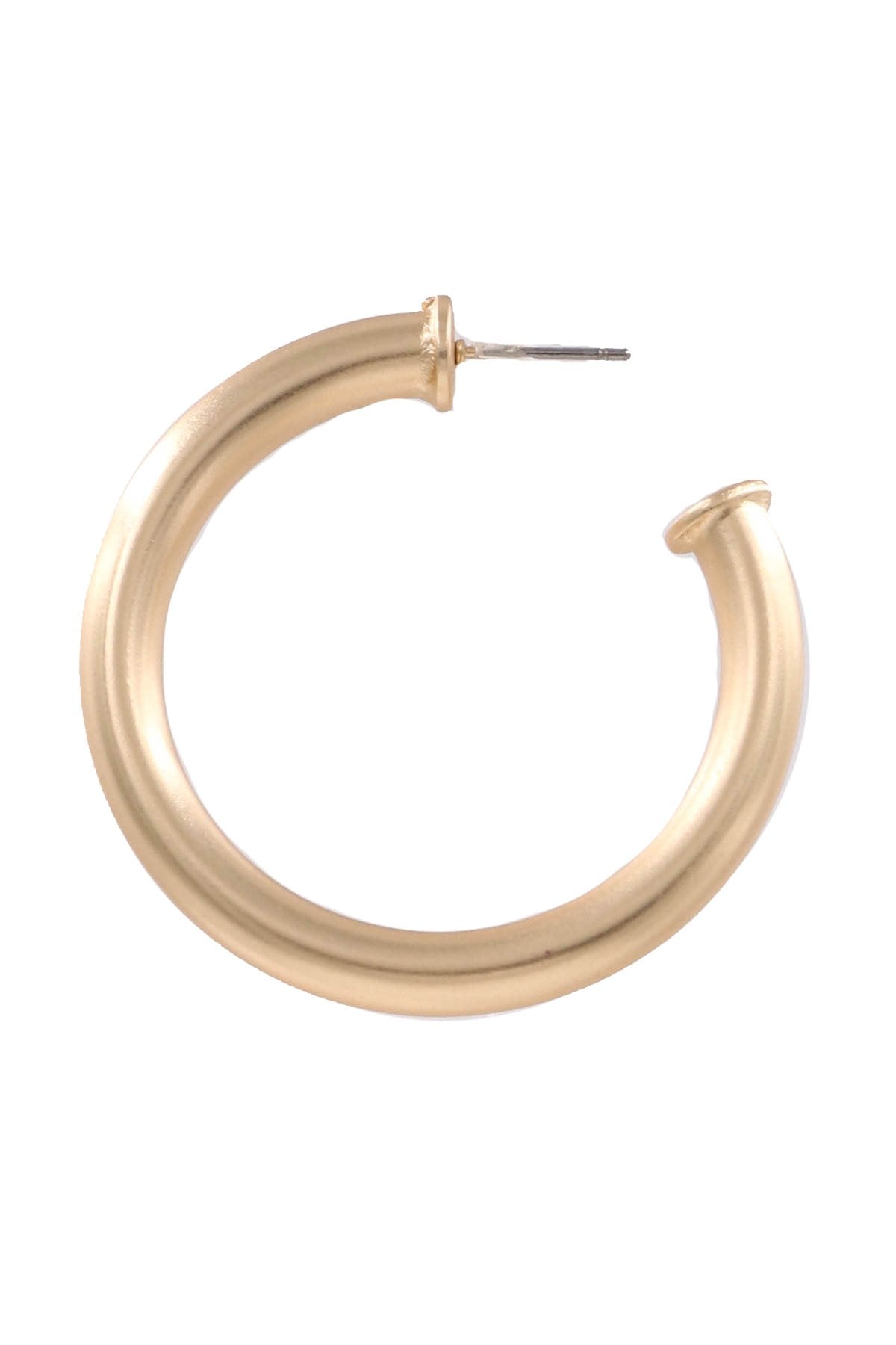 Metal Hoop Earrings *2 COLORS