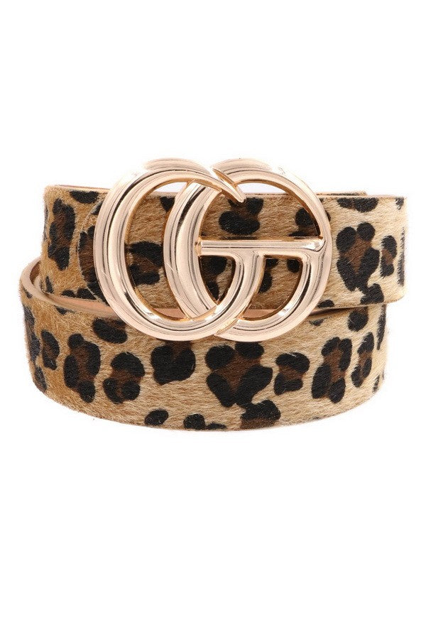 Leopard Print Belt