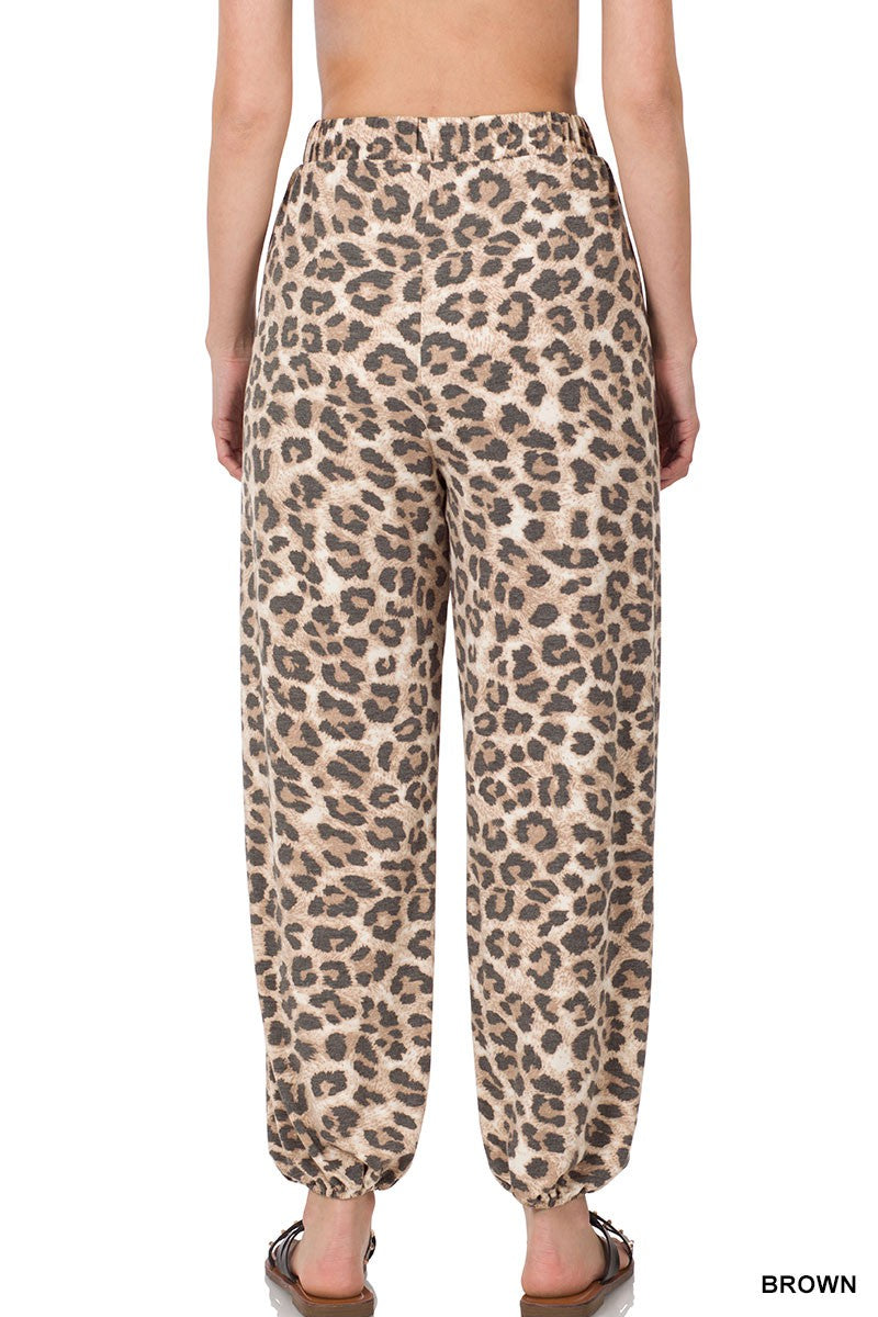 Leopard Split Pants